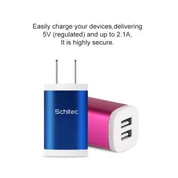 2 USB prievadai 5v 2a sieninis įkroviklis