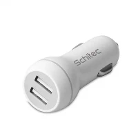 Dvigubas 3.4A USB prievado automobilinis įkroviklis